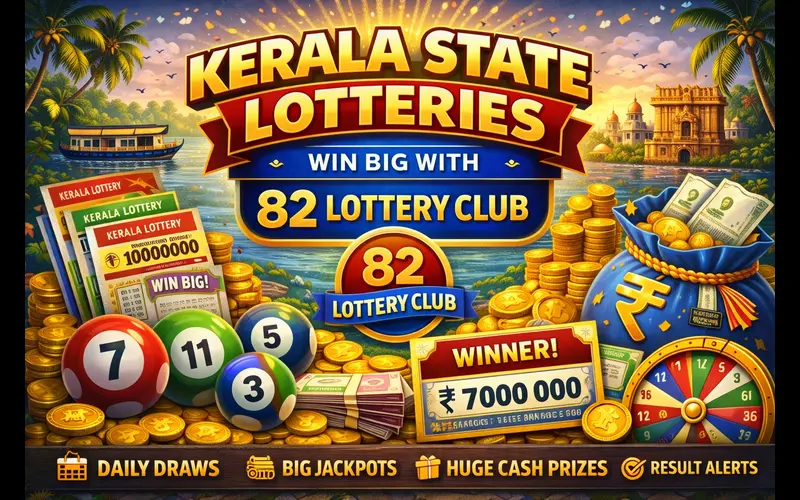 kerala state lotteries at 82 Lottery Club body image